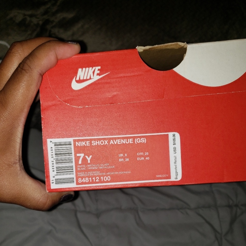 Kid's Nike White Shox